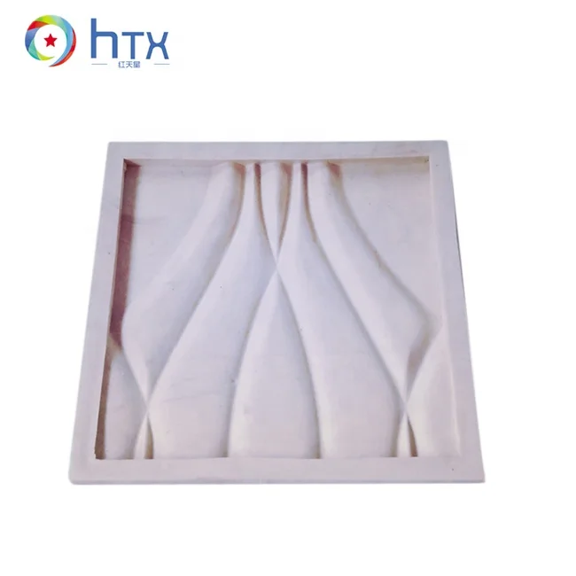 Triangle silicone plate molds 3d mould wall panels TV background wall brick molds