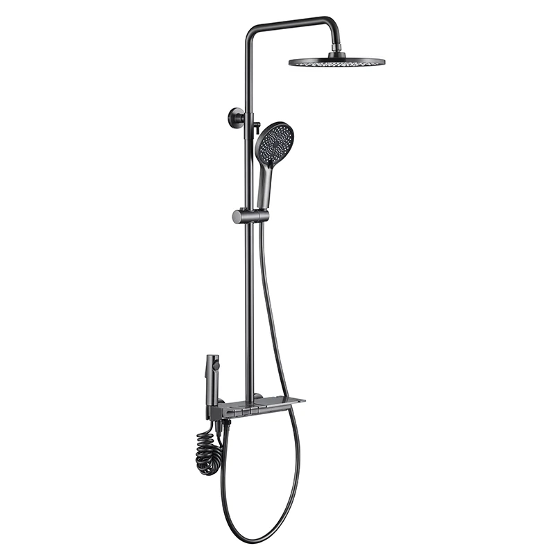 High Quality Shower Column Black Thermostatic Wall  Bathroom Shower