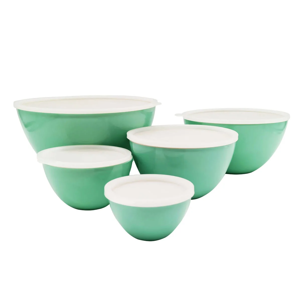 
durable unbreakable reusable high quality melamine food salad pasta cereal dessert serving bowl with lids 