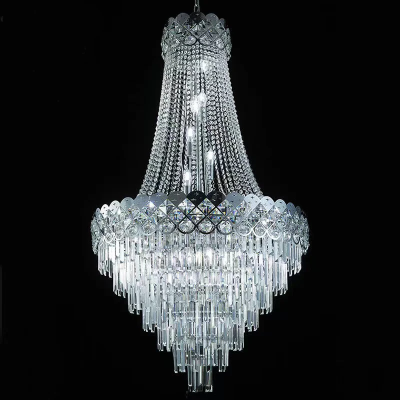 New design Luxury Chandelier Silver Gold Chandelier Ceiling Light Wedding For Parties