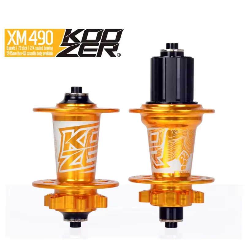 KOOZER XM490 Disc Brake Mountain Bike Bicycle Hub 28 32 36 Hole 4 Bearing SH/XD/MS QR Thru MTB Hub