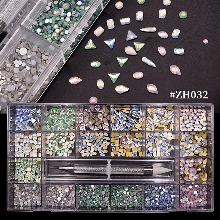 Wellflyer NABD-041-4 горный хрусталь камни для радужные ясно класс мульти-Shape форме благодаря чему создается ощущение невесомости с плоской задней частью блестящие украшения ногтей ручные