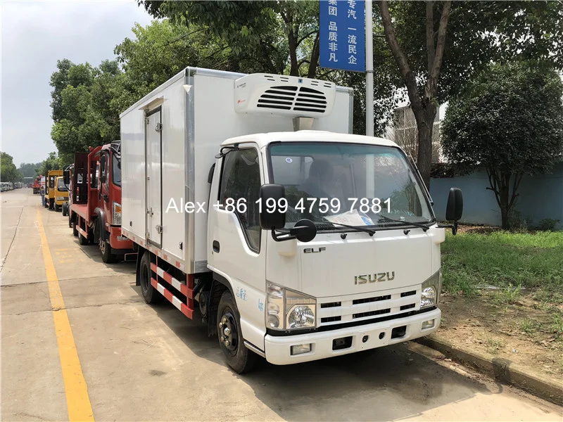 4x2 ISUZU 4 tons refrigerated trucks for sale