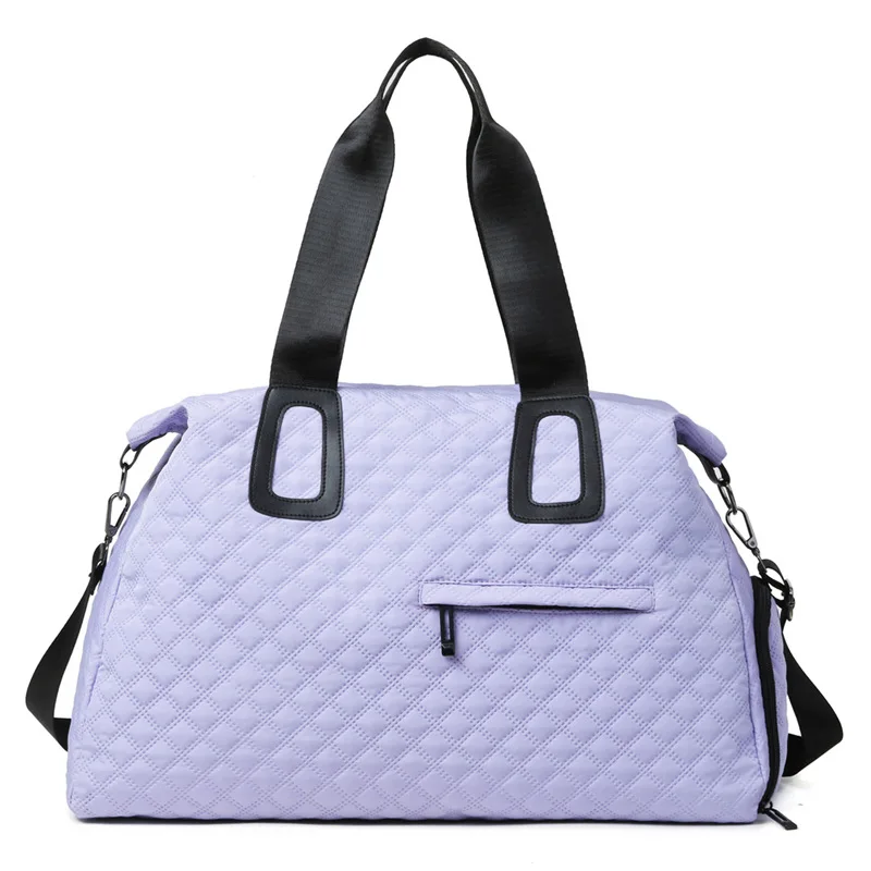 Large Duffle Tote Bag Weekender Carry on Overnight Bags for Women Travel With Trolley Sleeve Wet Pocket Sports Tote Gym Bag