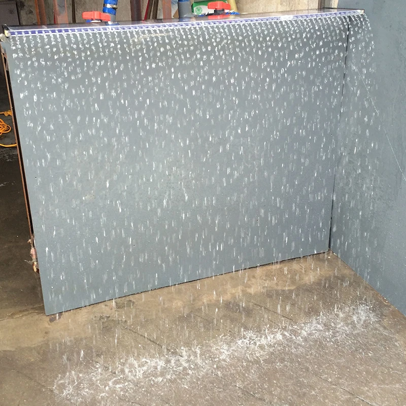 Unique acrylic spillway pond waterfall pool fountain rain sheer