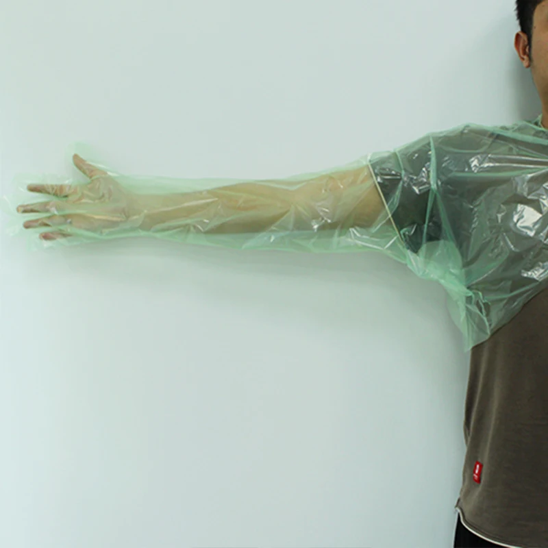 Hot Veterinary Insemination Rectal Long Gloves Disposable Hunting Field Dressing Gloves for Deer Cow Cleaning Processing Gutting