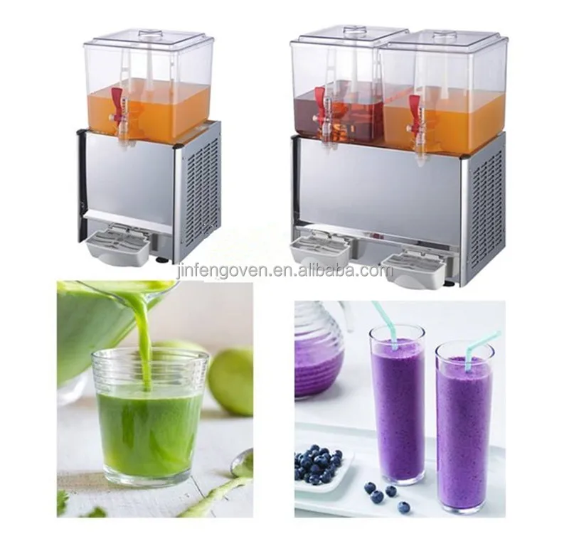 20L*2 Double Tanks Cold Beverage Dispenser Electric Juice Mixed Drink making Machine
