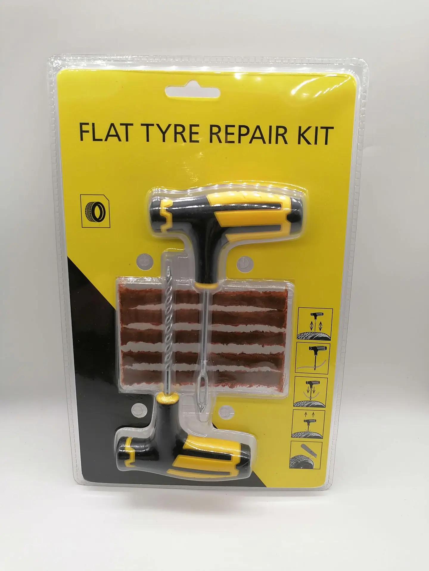 High Quality Car Bike Motorcycle Hand Dent Tyre Repair Tool set Car Bicycle Tubeless Puncture Plug Garag Car Tire Repair Kit