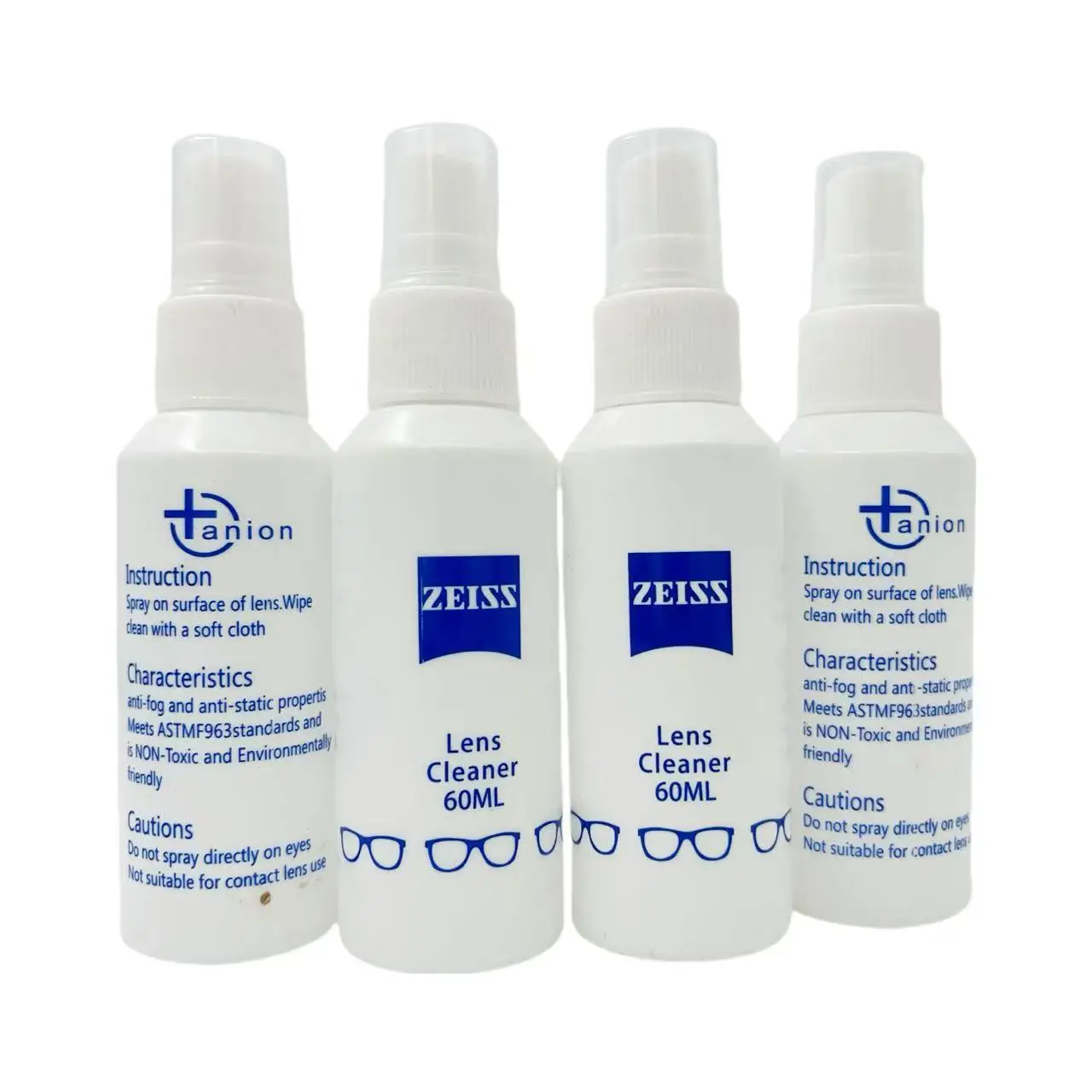 Lens Care Liquid 60ml white bottle Zeiss Cleaning Liquid Lens Spray Cleaner Plastic spray