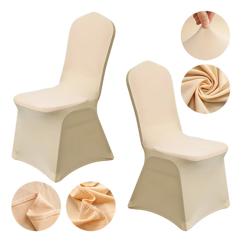 Factory Direct Supply High-end Polyester One-piece All-inclusive Chair Cover Elastic Chair Cover For Hotel Wedding Banquet