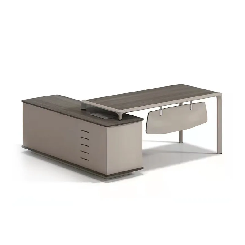 Modern minimalist general manager boss desk and chair supervisor office desk and chair combination