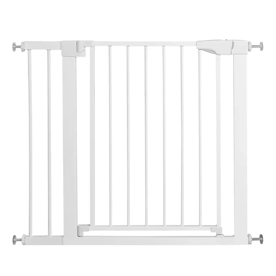 2023 Extra Wide Baby Safety Gate Auto Close Door for Doorways and Stairs Protection for Kids and Pets Made from Metal Wood