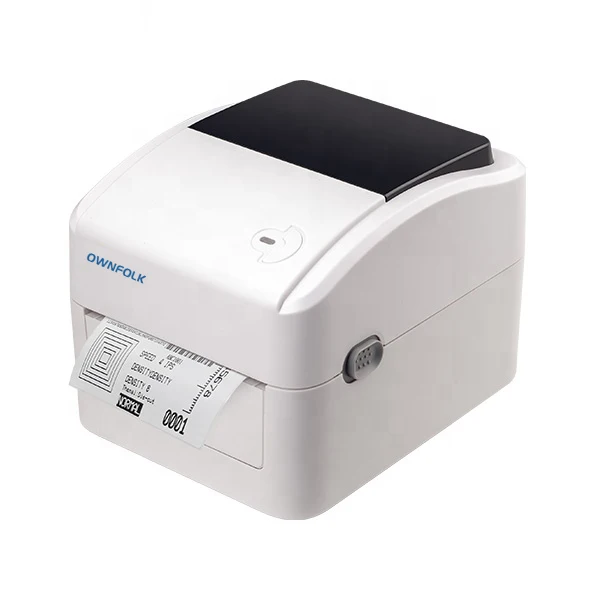 OWNFOLK 4 inches Direct Thermal Sticker Machine Label Printer Imprimante Barcode Driver Printer