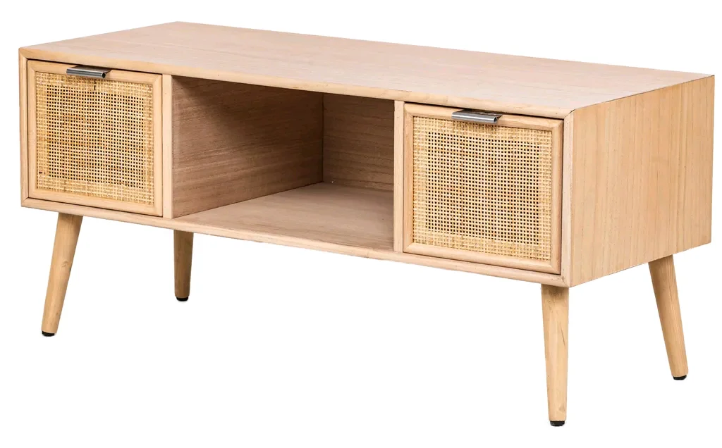 Combohome Modern TV Stand Furniture Wood TV Stand and Coffee Table White Corner Table Living Room Furniture TV Cabinet Stand