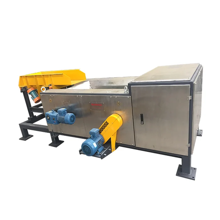 Mixed Metal PVC Flakes Sorting Machine Eddy Current PET Separator Jump aluminum equipment