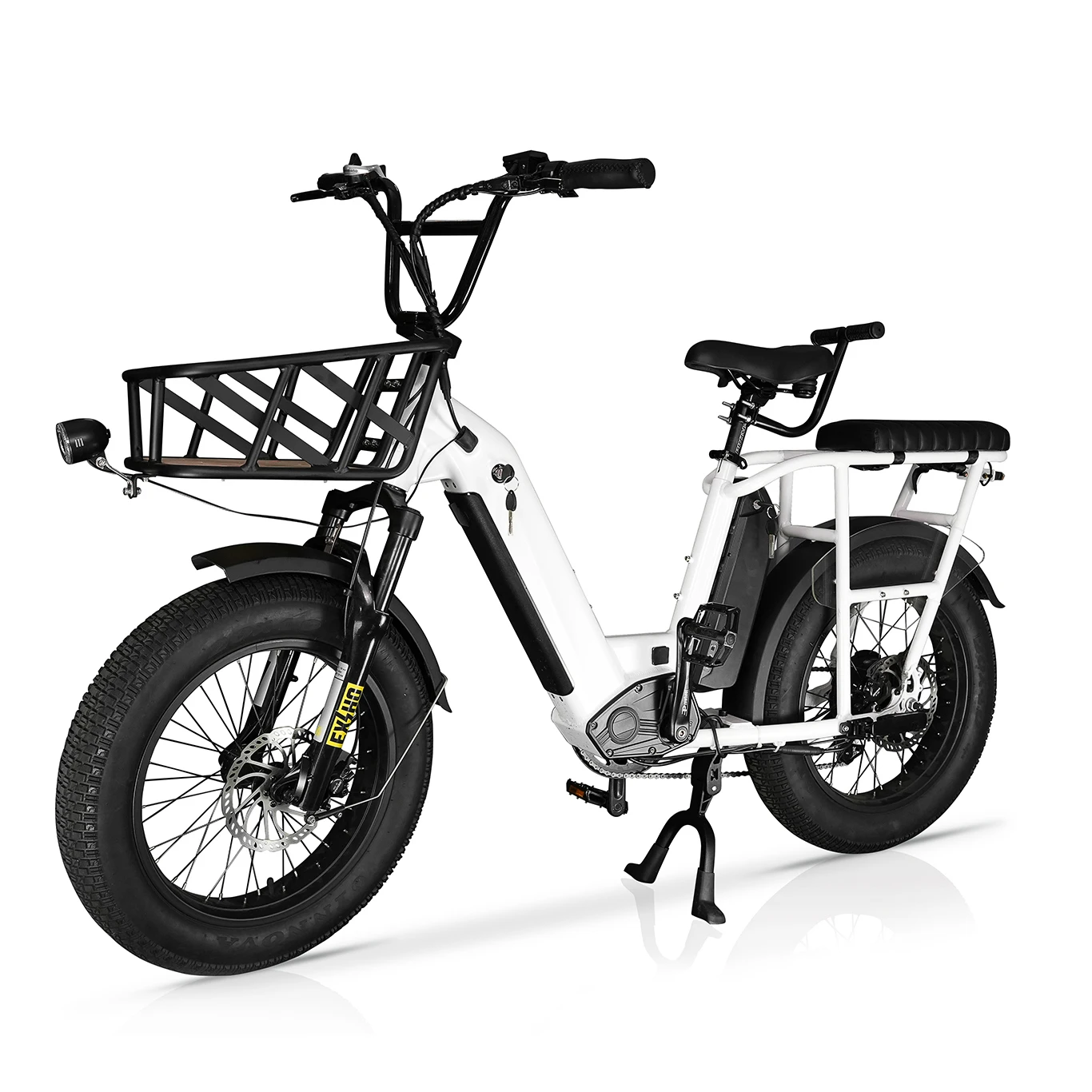 GreenPedel full suspension fat electric bicycle 48v 500w 750w long distance cargo ebike