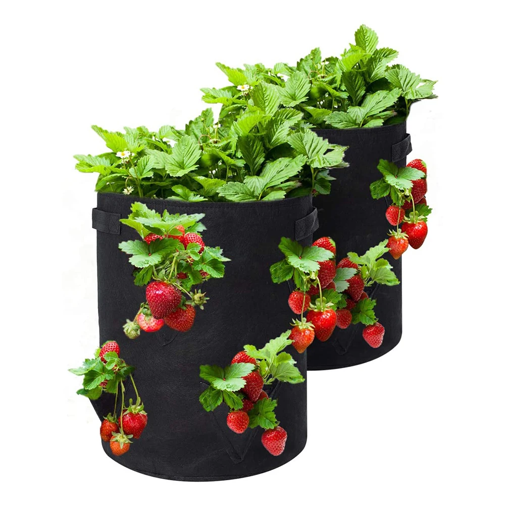 10 gallon eco friendly non woven fabric pots planter felt plant grow bags for strawberry potato seeds