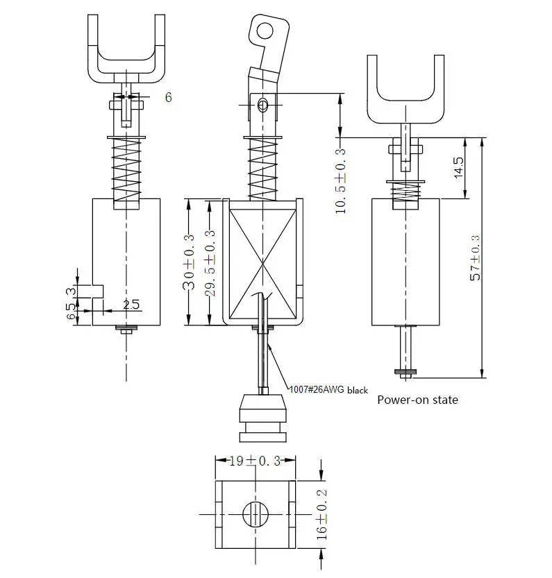 Dc 12v Spring SOLENOID VALVES Electric 1/8 Inch Solenoid Return Push Pull Tubular Brass Long stroke push-pull type solenoid