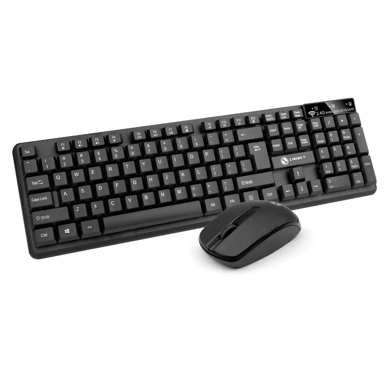 LEMEIDE W200 wireless keyboard and mouse set suspension mechanical keyboard feel USB receiver business office key and mouse
