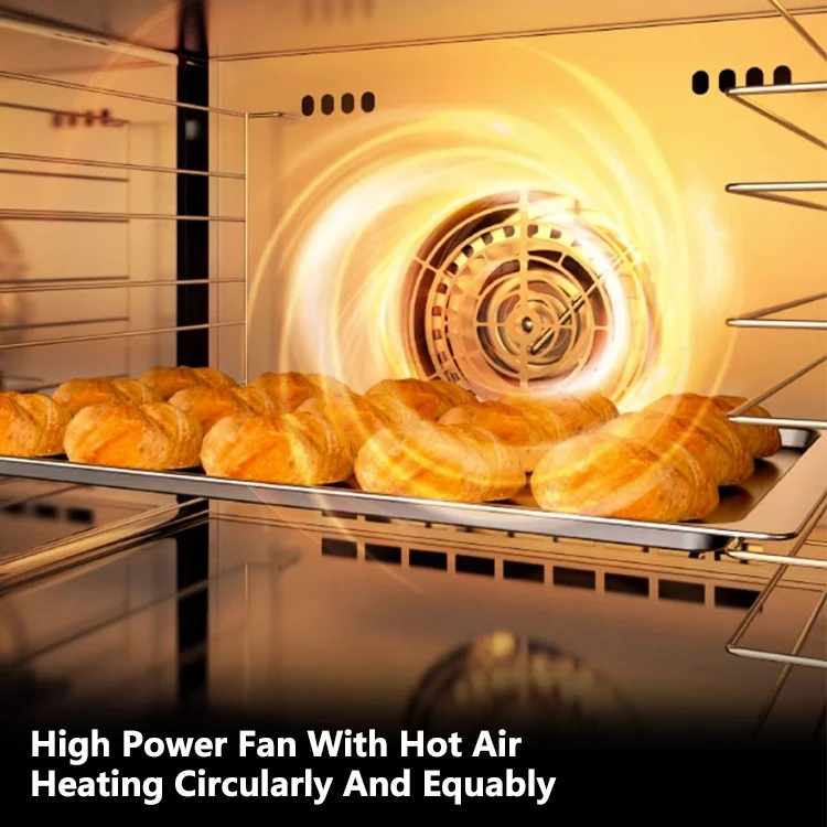 Commercial Household Bakery 4 Trays Min Electric Convection Oven For Baking With Steam Function