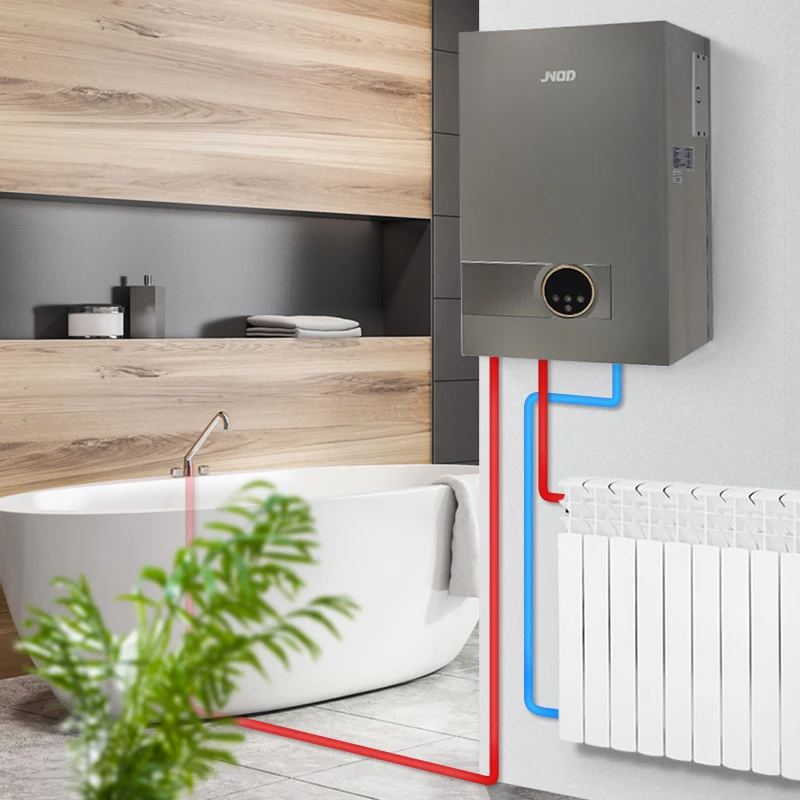 Wall Hung Household Electric Heating Boiler for Radiators Underfloor Central Heating Domestic Electric Boiler