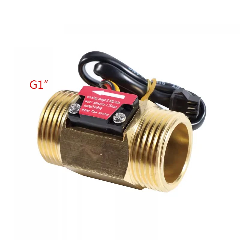 1/2 Water Heater Wall-hung Boiler 3/4 Copper Flowmeter Water Flow Sensor 1inch
