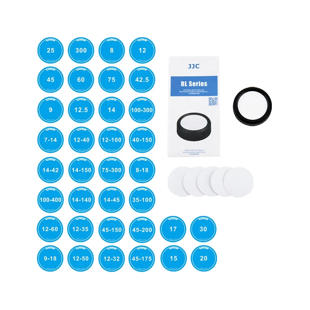 
JJC Camera Lens Cover for Olympus / Panasonic M4/3 Mount Lens Writable Rear Lenses Protector 