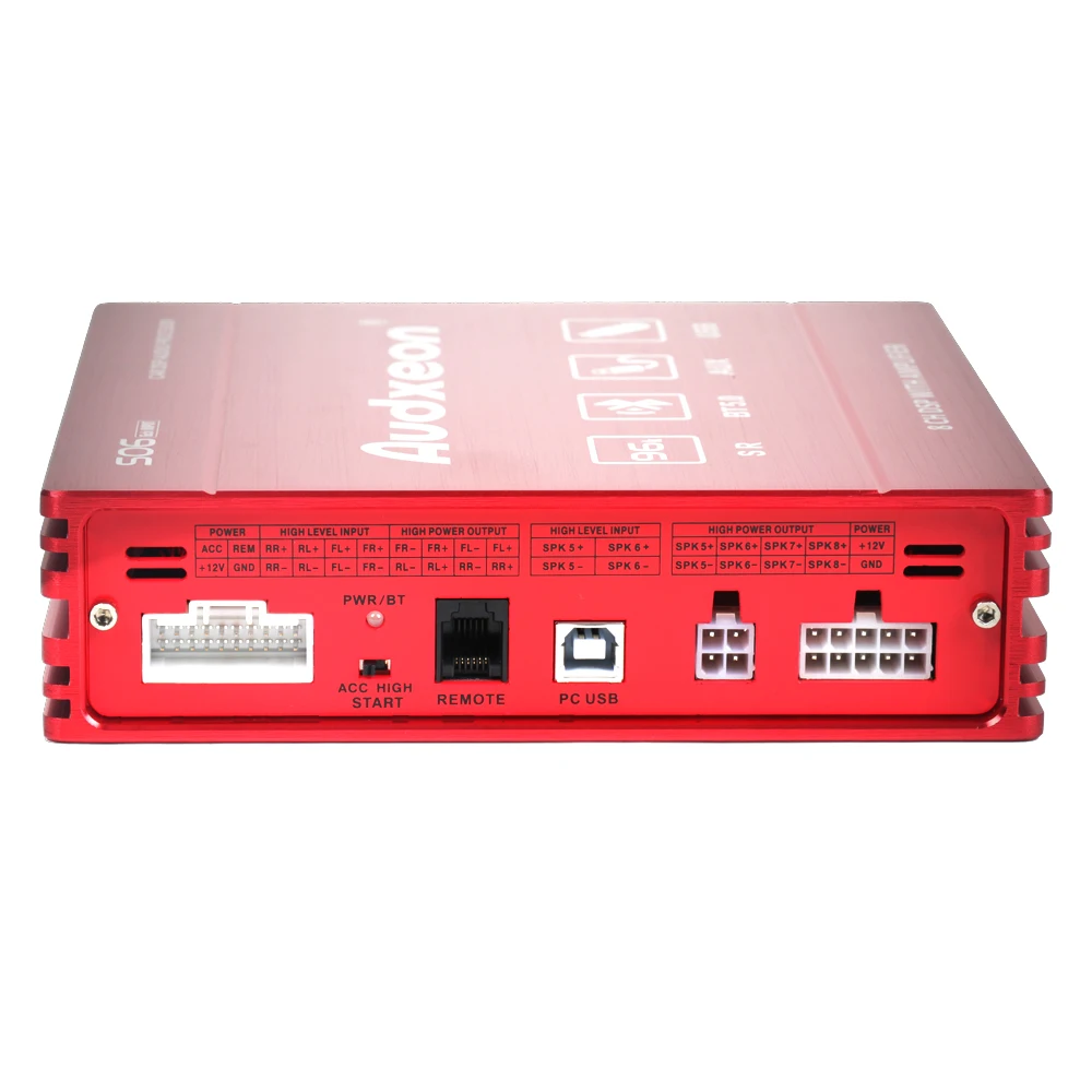 6 High Level/4 AUX/USB/Digital Fiber Single Din Car Dvd Player Audio Car Speakers Woofer With Amplifier