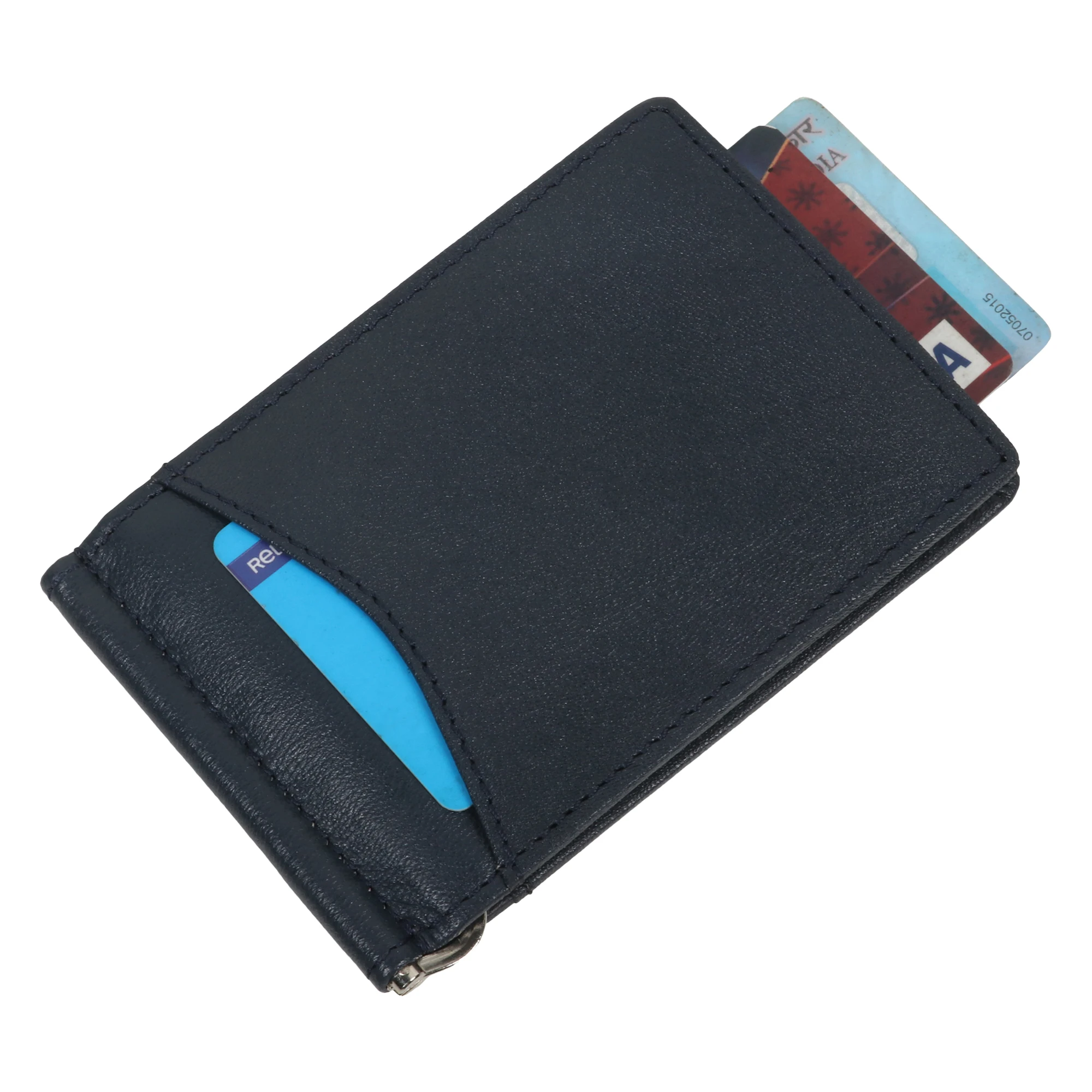 
100% genuine Leather Money Clip Wallets 