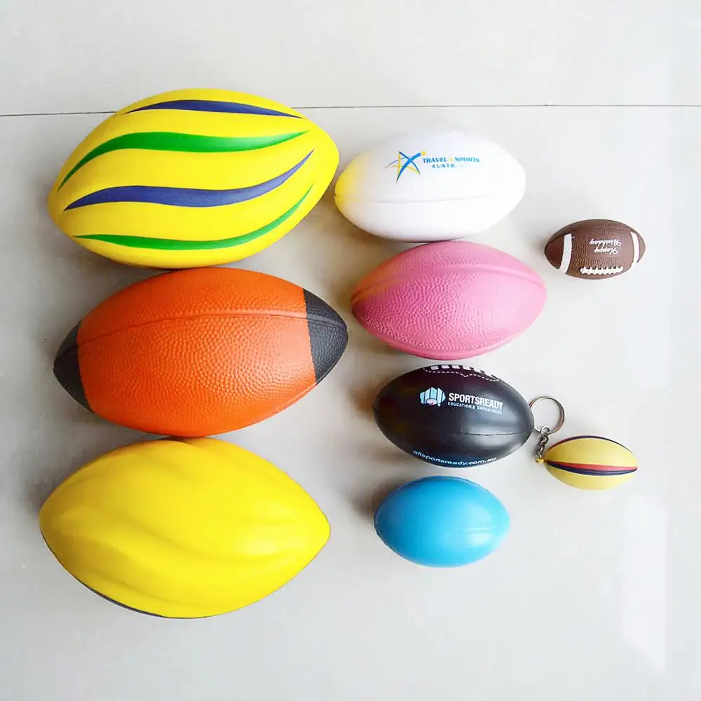American footballshape pu foam stress ball ,rugby stress toy,pu rugby stress ball