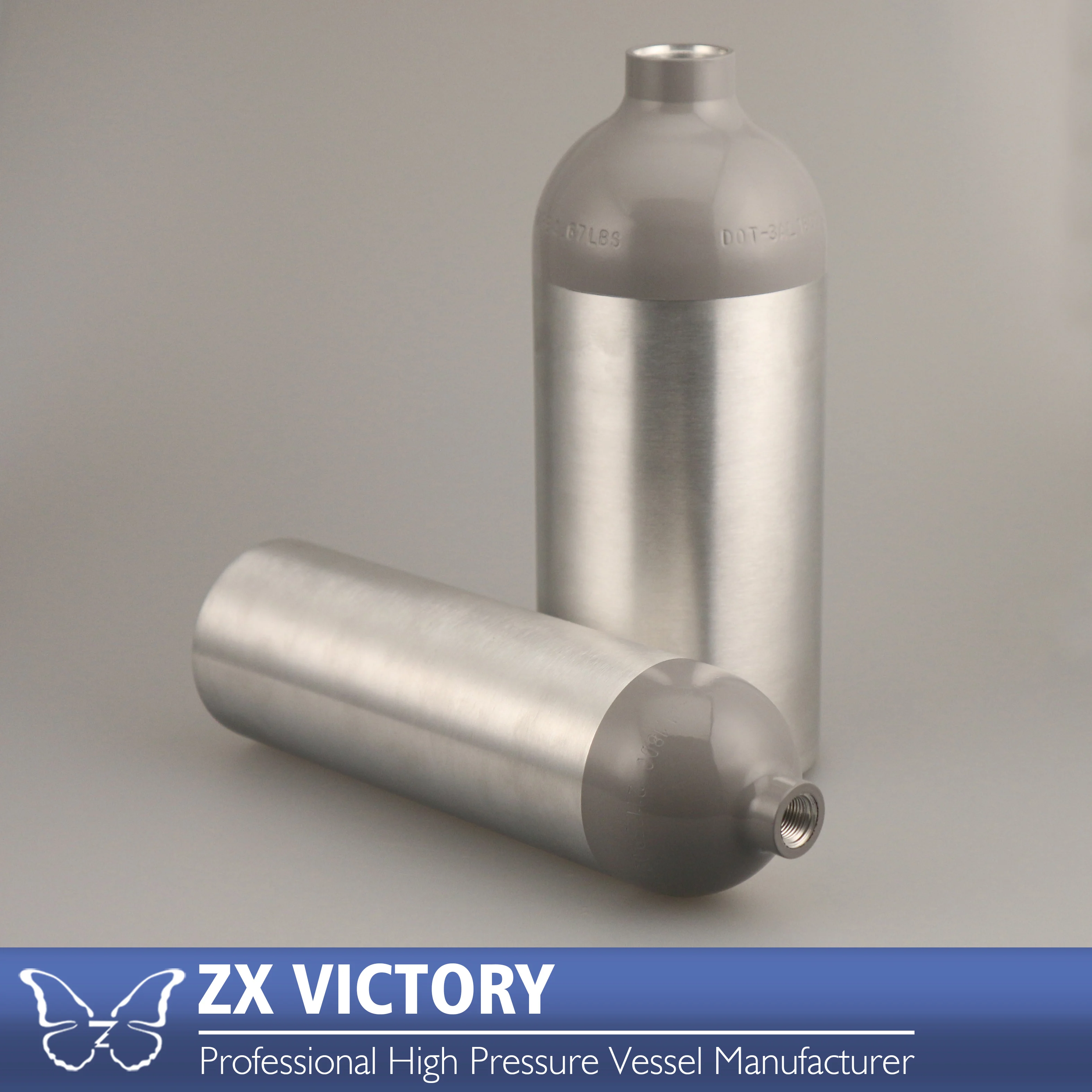 ZX DOT-3AL 1800psi 1.5LB 5LB 10LB 15LB CO2 Tank Bottle High Pressure Gas Cylinder