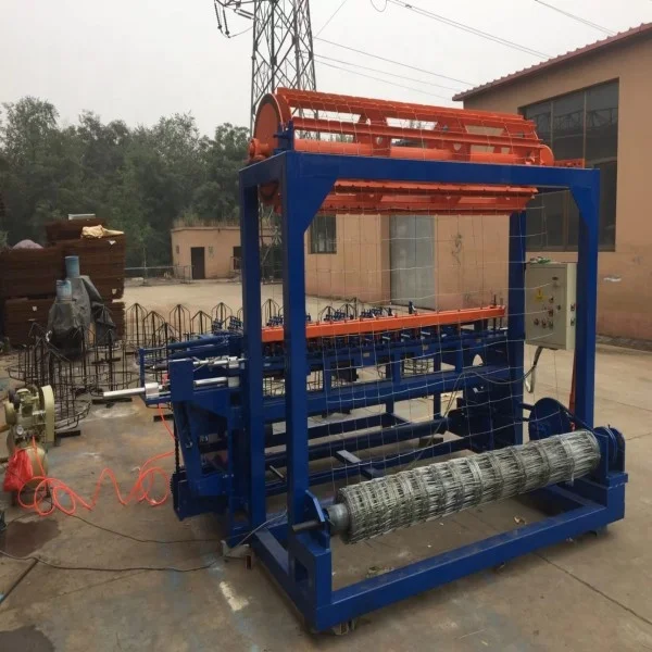 Automatic fixed knot Cattle/deer/sheep fence making equipment/hinge joint field fence machine