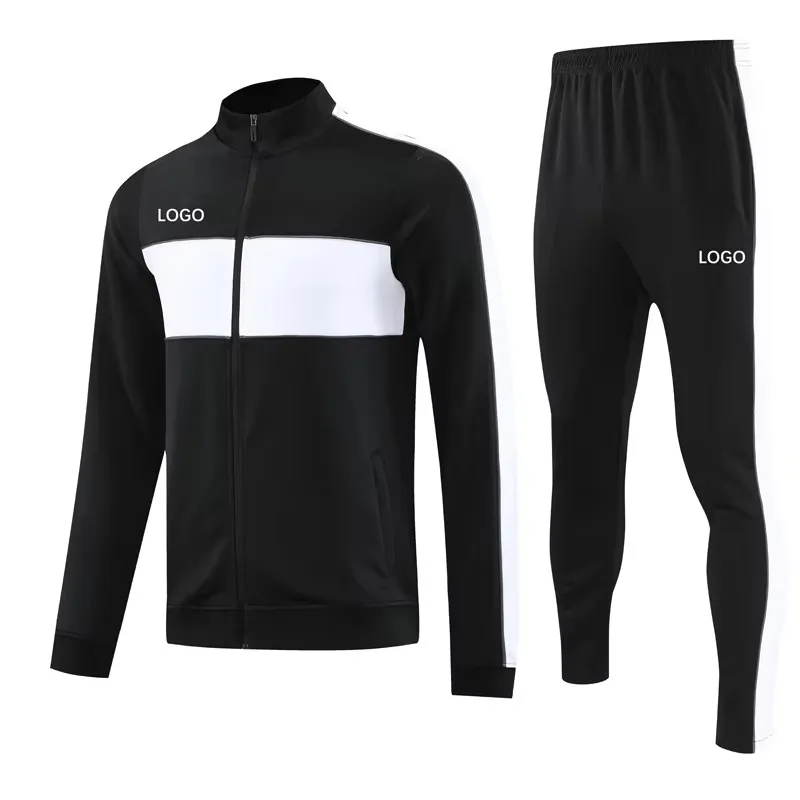 custom training jogging embroidery tracksuits Winter training jerseys Football club long-sleeved suits soccer tracksuit for men