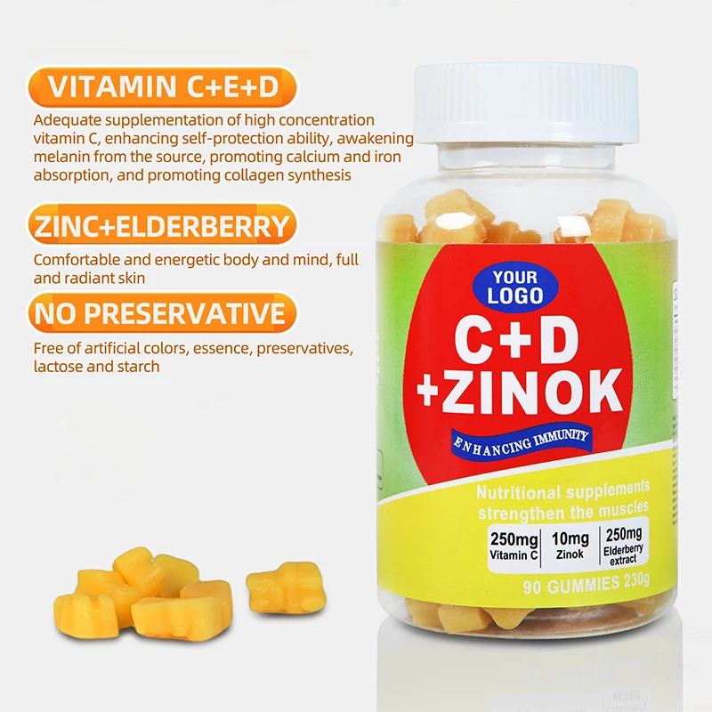 OEM Vitamins Gelatin Gummy Digestion Immune Enhance Promote Metabolism Probiotic Gummies