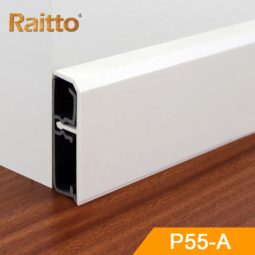  P55-A raitto современный дизайн пластиковый плинтус с поверхностью