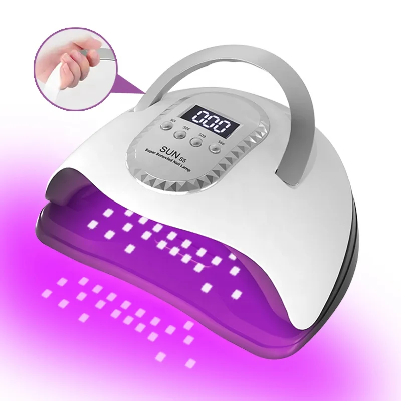 2024 new arrival 180w 280w UV LED Nail Lamp Nail Dryer Fast Professional Portable Handle Nail Curing Machine for Home and Salon