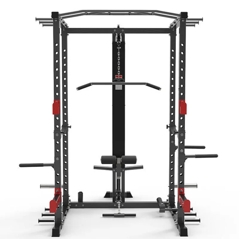Big Discount Customized Color Sports Equipment Fitness Trainer Multi-Functional High and  Low Pull Squat Rack