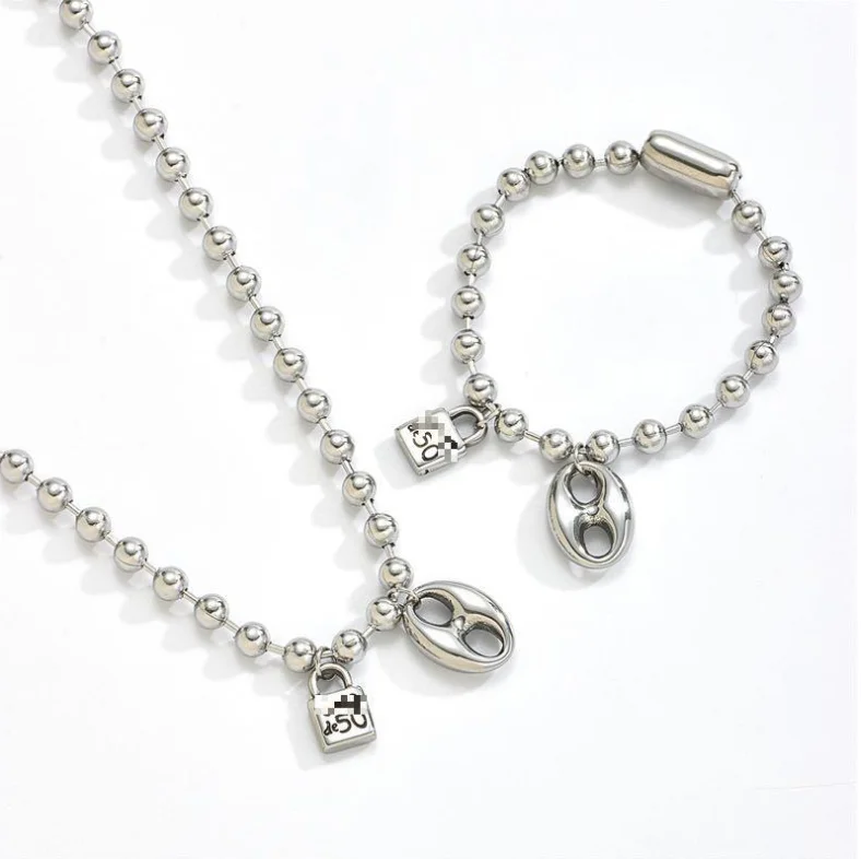 Ask for U каталог ожерелье N браслет O Bead de 50 модные ювелирные изделия joyeria высшее качество 316L звено цепи Замок любовь ключ стрекоза
