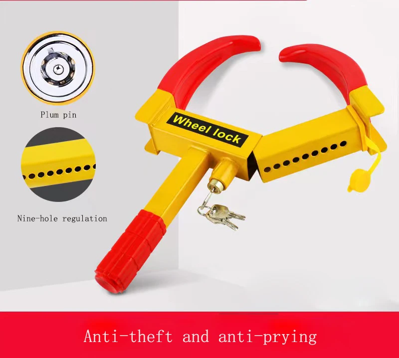 Hot selling promotional security car anti-theft lock tire lock wheel lock