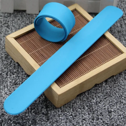 DIY Silicone Rainbow  Wrist Bands for Adults & Kids families Craft Soft and Safe for Party Favors   slap bracelet