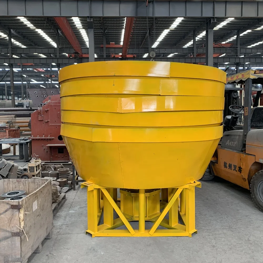 Beneficiation gold and silver ore mill rock gold slag powder grinding equipment gold fine grinding equipment Wet Pan Mill