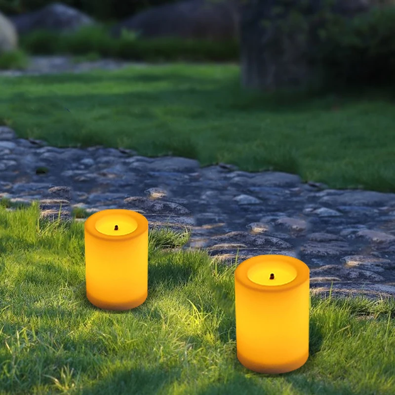 Hot Selling Products Pillar Flameless LED Solar Candle For Home Table Decor