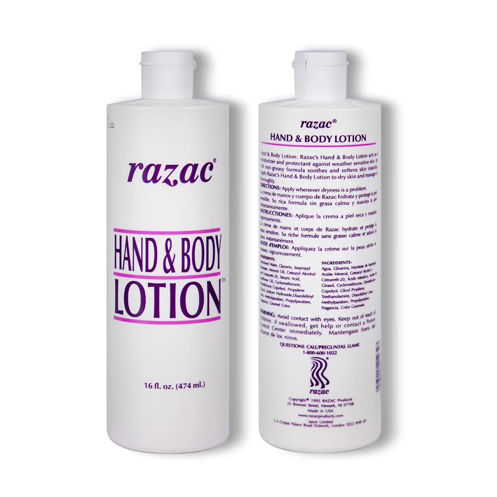 China Manufacturer OEM Private Label Razac Wholesale Hand Body Lotion Cream Organic Moisturizing Skin Whitening Body Lotion