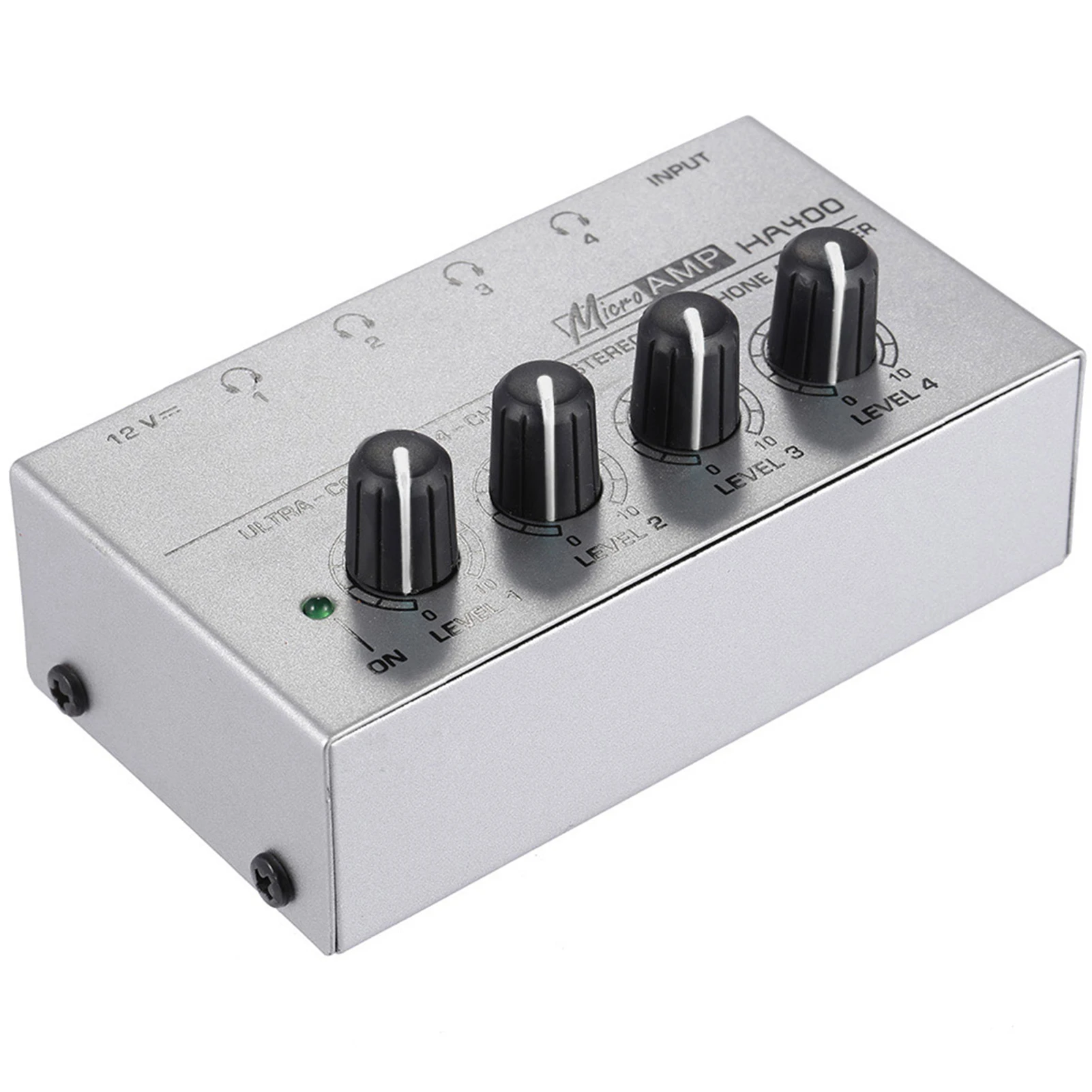 HA400 Ultra-compact 4 Channels Mini Audio Stereo Headphone Amplifier Audio Amp