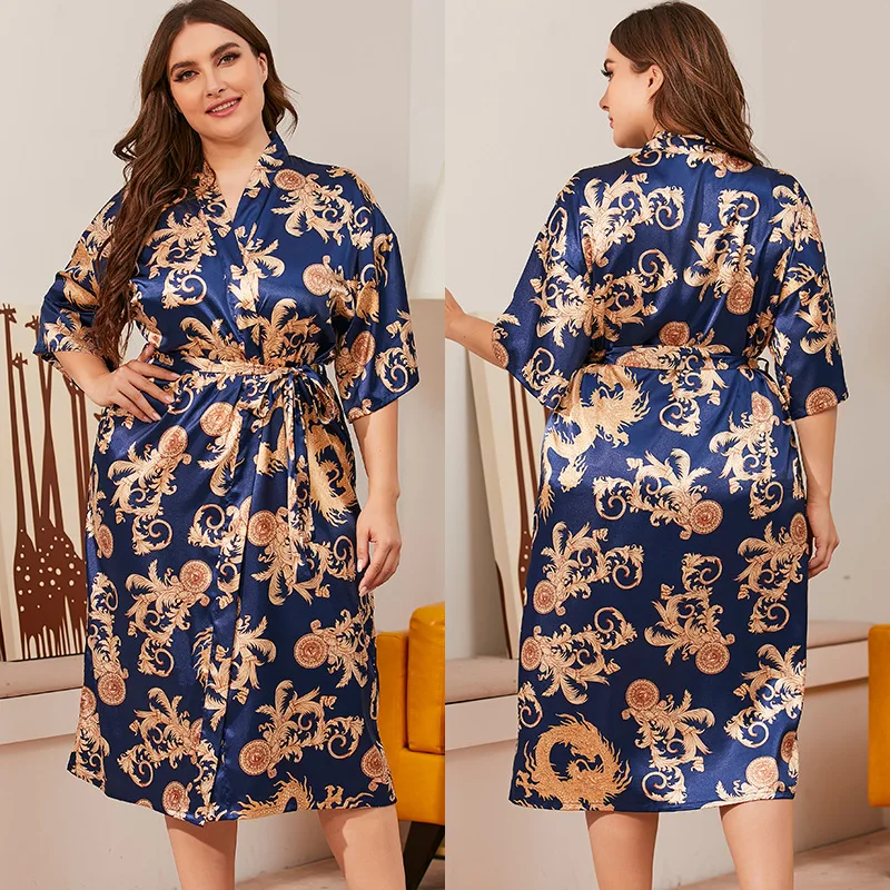 Satin Pyjamas OEM/ODM Factory Wholesale Robe Hot Sale Party Polyester Custom Silk Satin Plus Size Pajamas