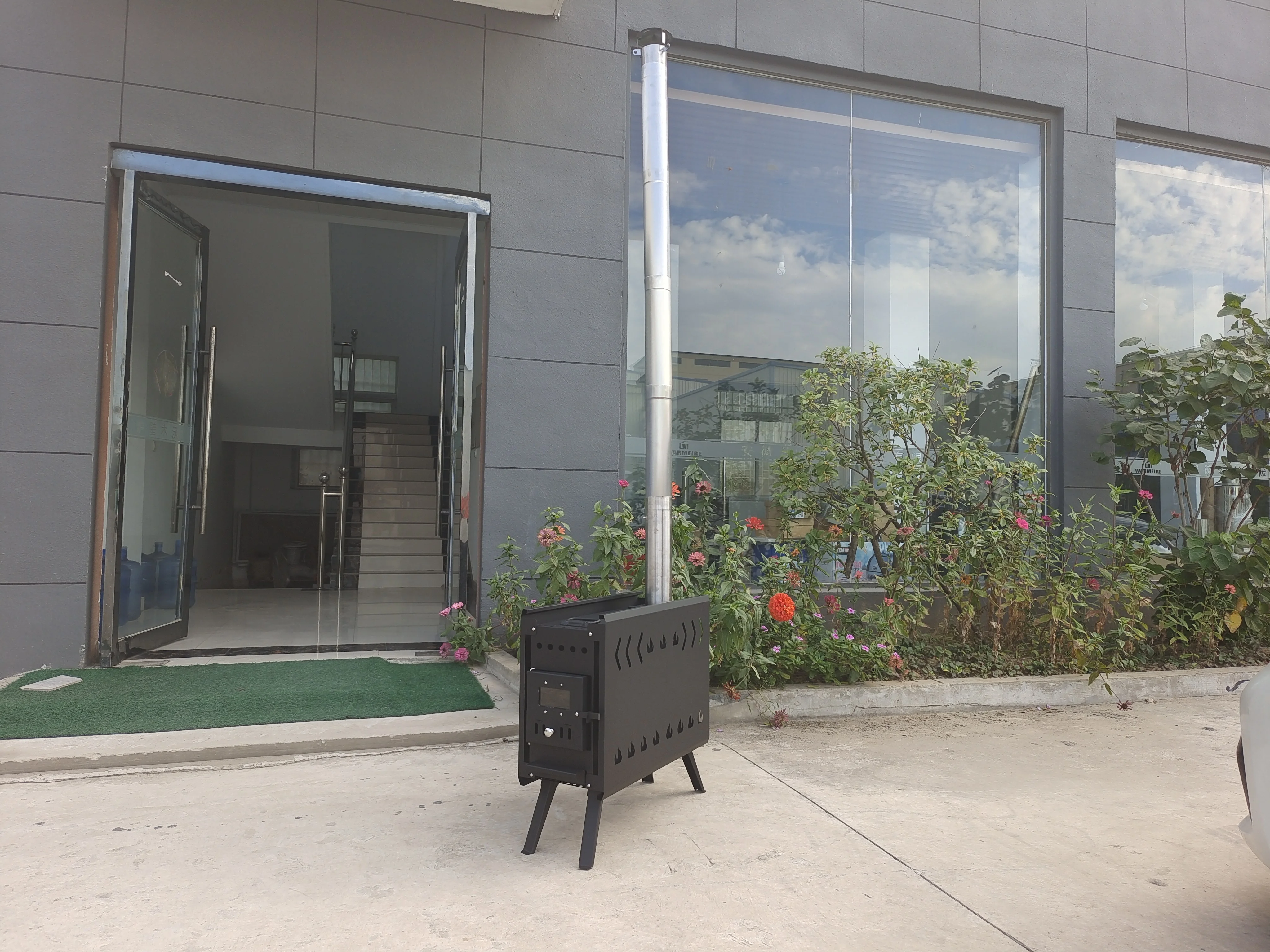 Smokeless Charcoal Stove Cooking, Outdoor Sauna Stove Ice Fishing Keep Warm Coal Wood Burning Stove With Long Pipe For Ten