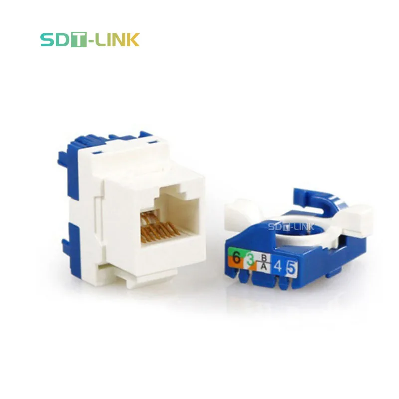 Неэкранированный вращающийся модульный разъем ethernet RJ45 8P8C cat6 без инструментов keystone jack