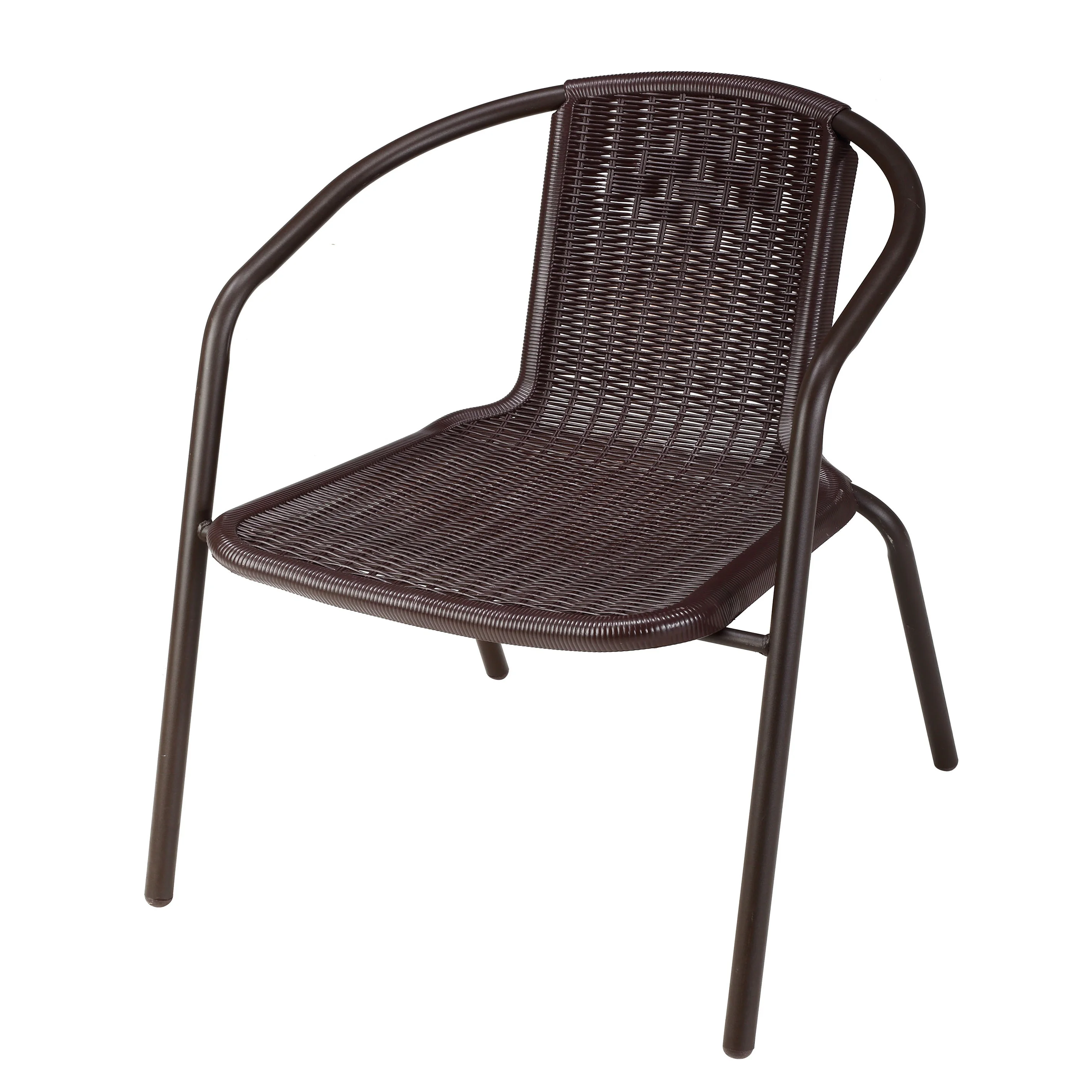 New Design Rattan-Look Plastic Injection Bistro Chair