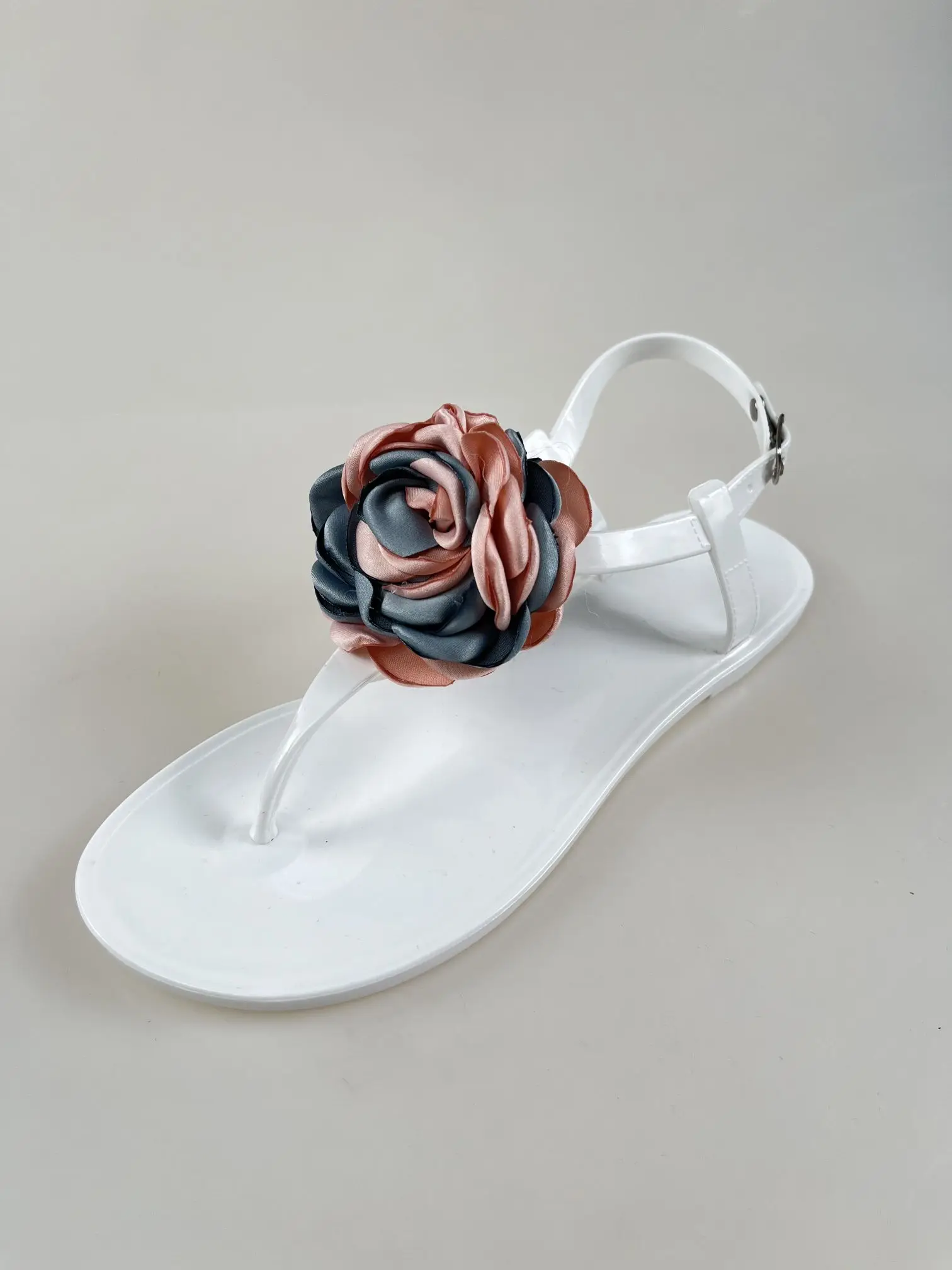 Sandalias Shoes Flat Pvc Fashion Fancy Summer Rhinestone Sandals For Women And Ladies Jelly boots