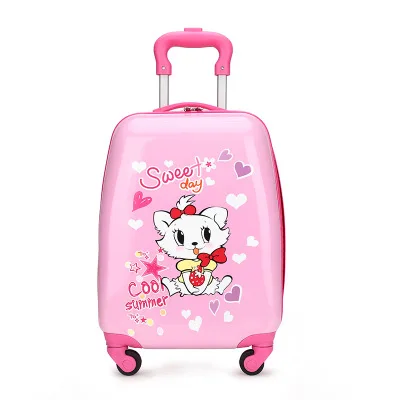 Children pull box gift printed logo cartoon suitcase 18 inch universal wheel suitcase